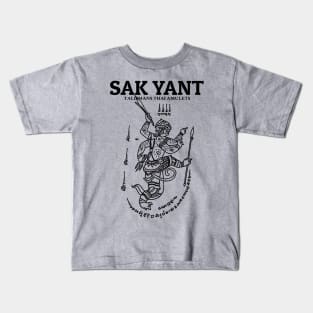 Muay Thai Sak Yant Hanuman Kids T-Shirt